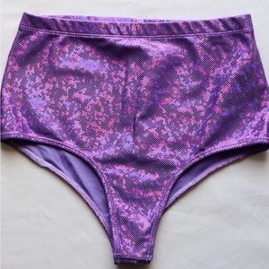 Purple mid waist bottoms
